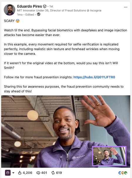 Viral LinkedIn Deepfake Video - Incognia