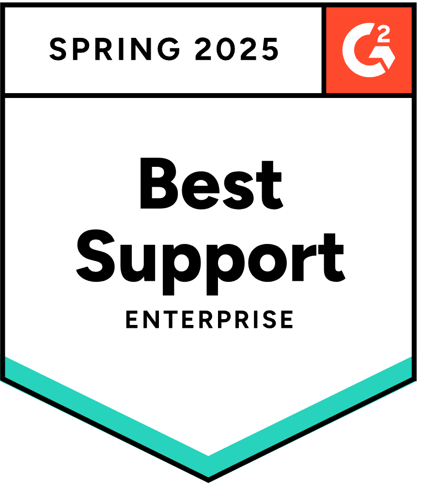 G2 Best Support Sprint 2025 Incognia's Badge